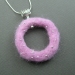 YOJ09-01 Needle Felted Circle Pendant