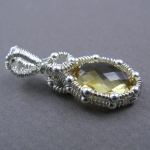 YOJ09-07 Double-Sided Citrine Pendant