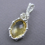 YOJ09-07 Double-Sided Citrine Pendant